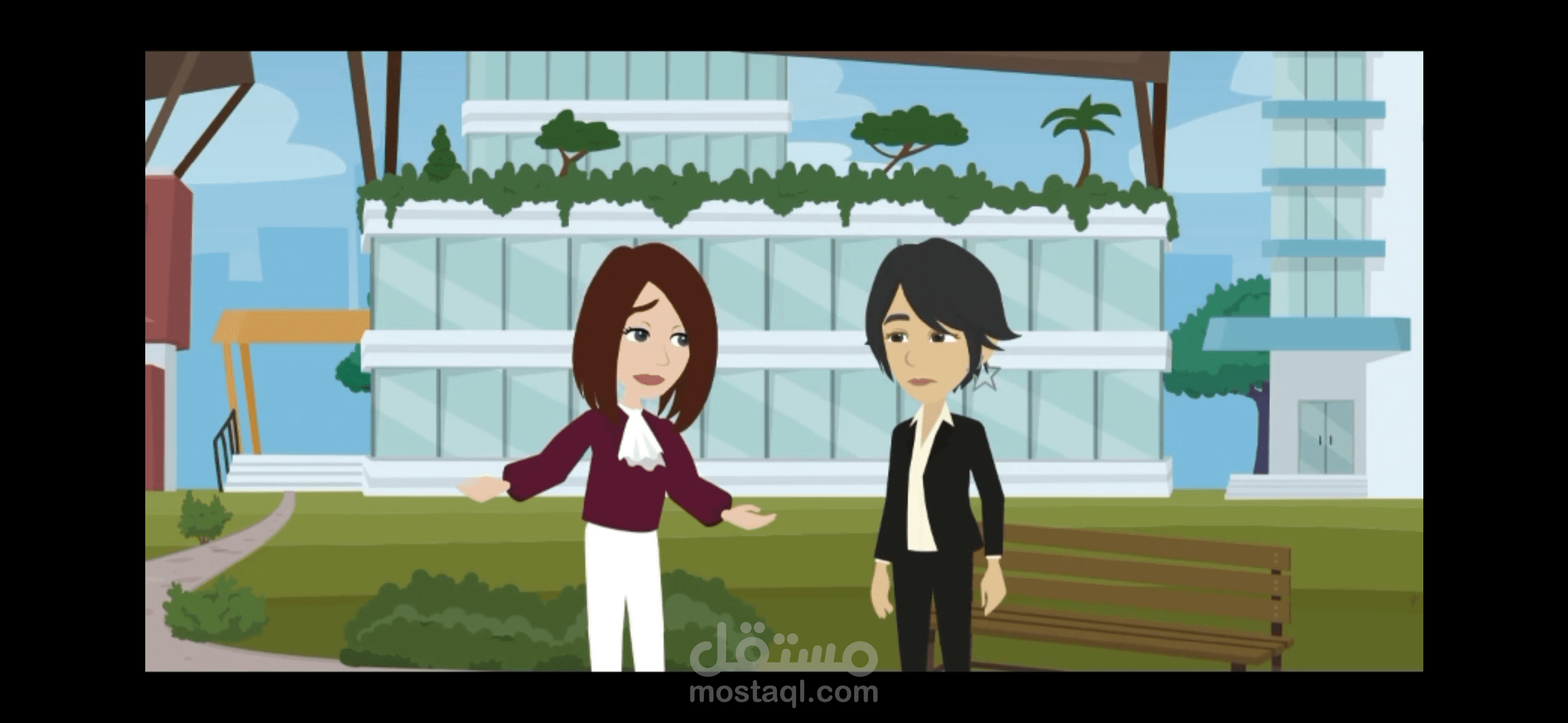 فيديو موشن جرافيك لعرض خدمات موقع الكتروني قائم