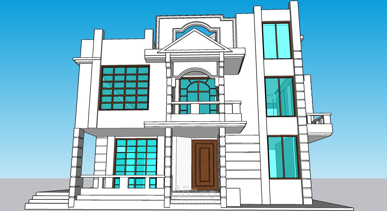 تصميم واجهات على اسكتش اب