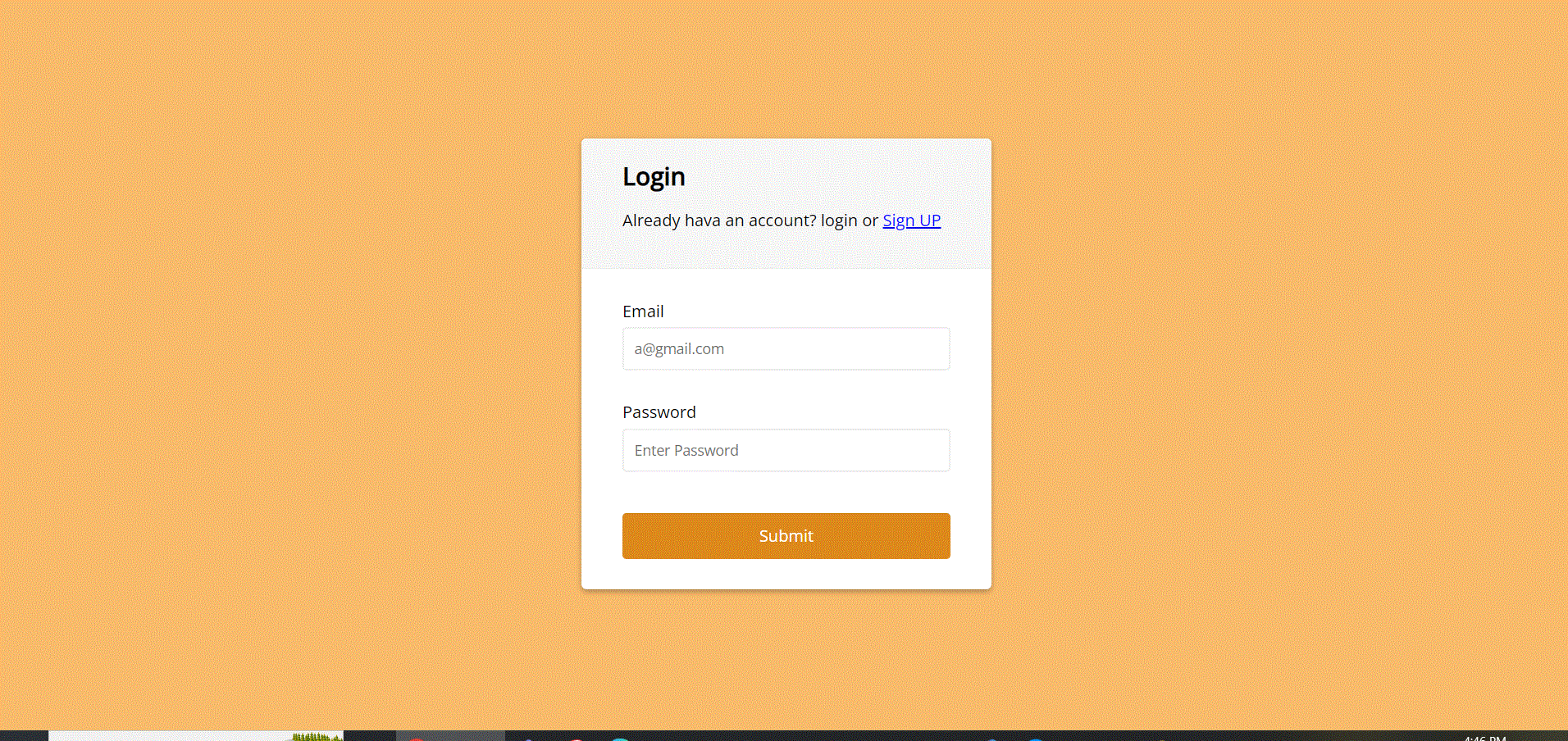 تصميم صفحة login بإستخدام HTML  و CSS و javascript