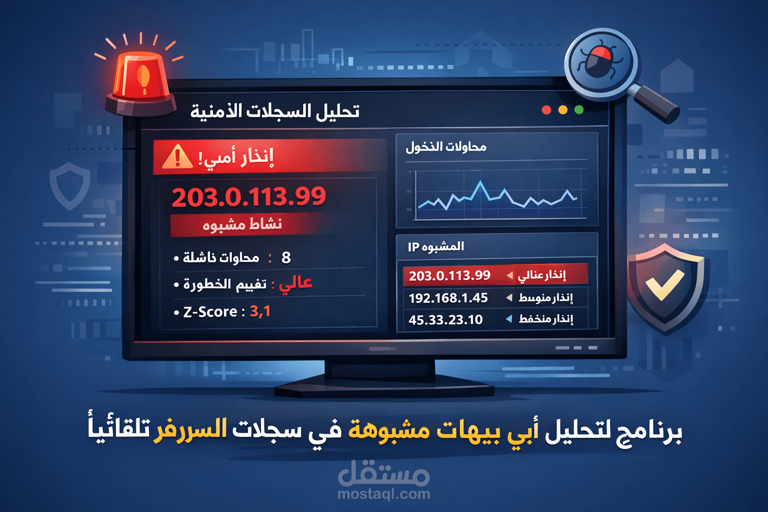 تحليل السجلات الامنية