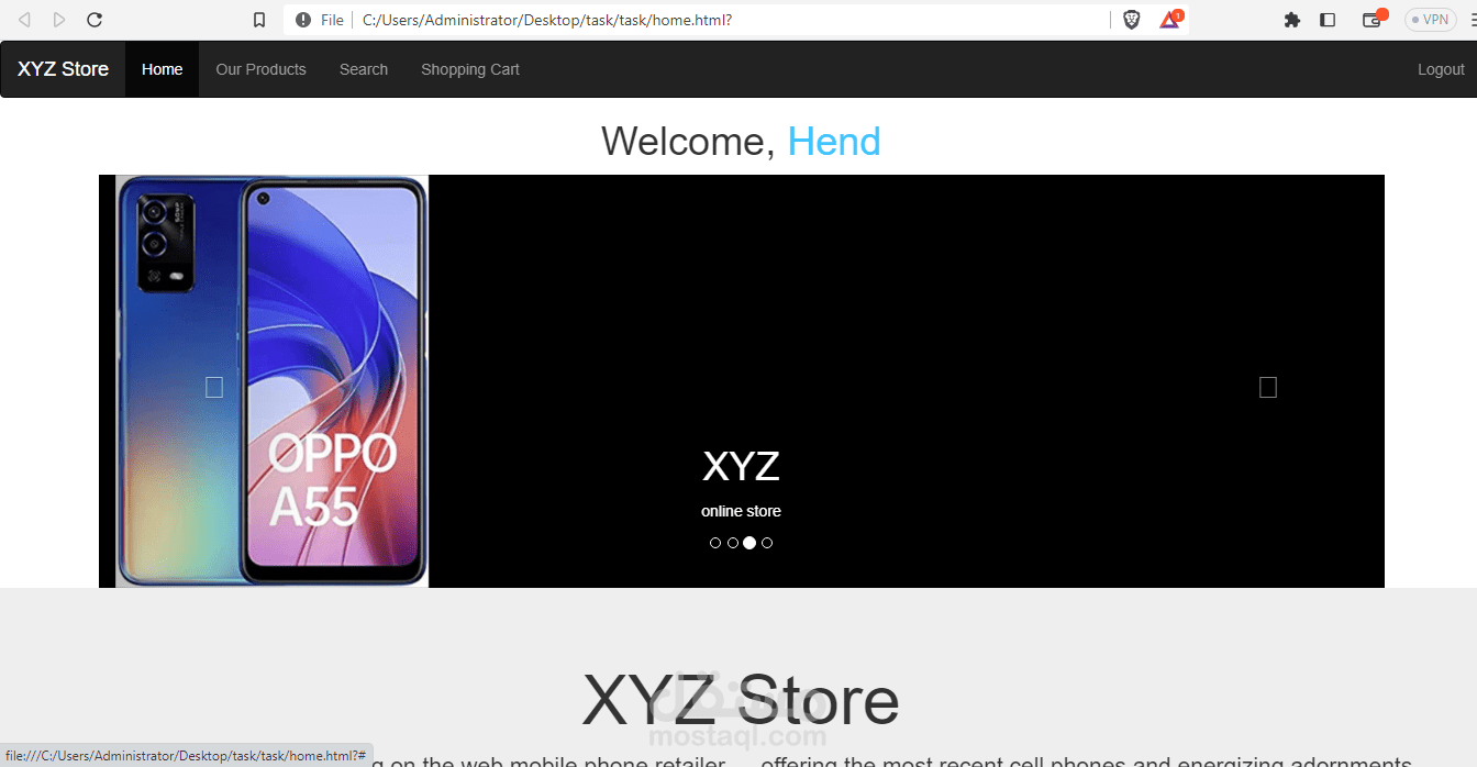 E-Commerce Simple Store