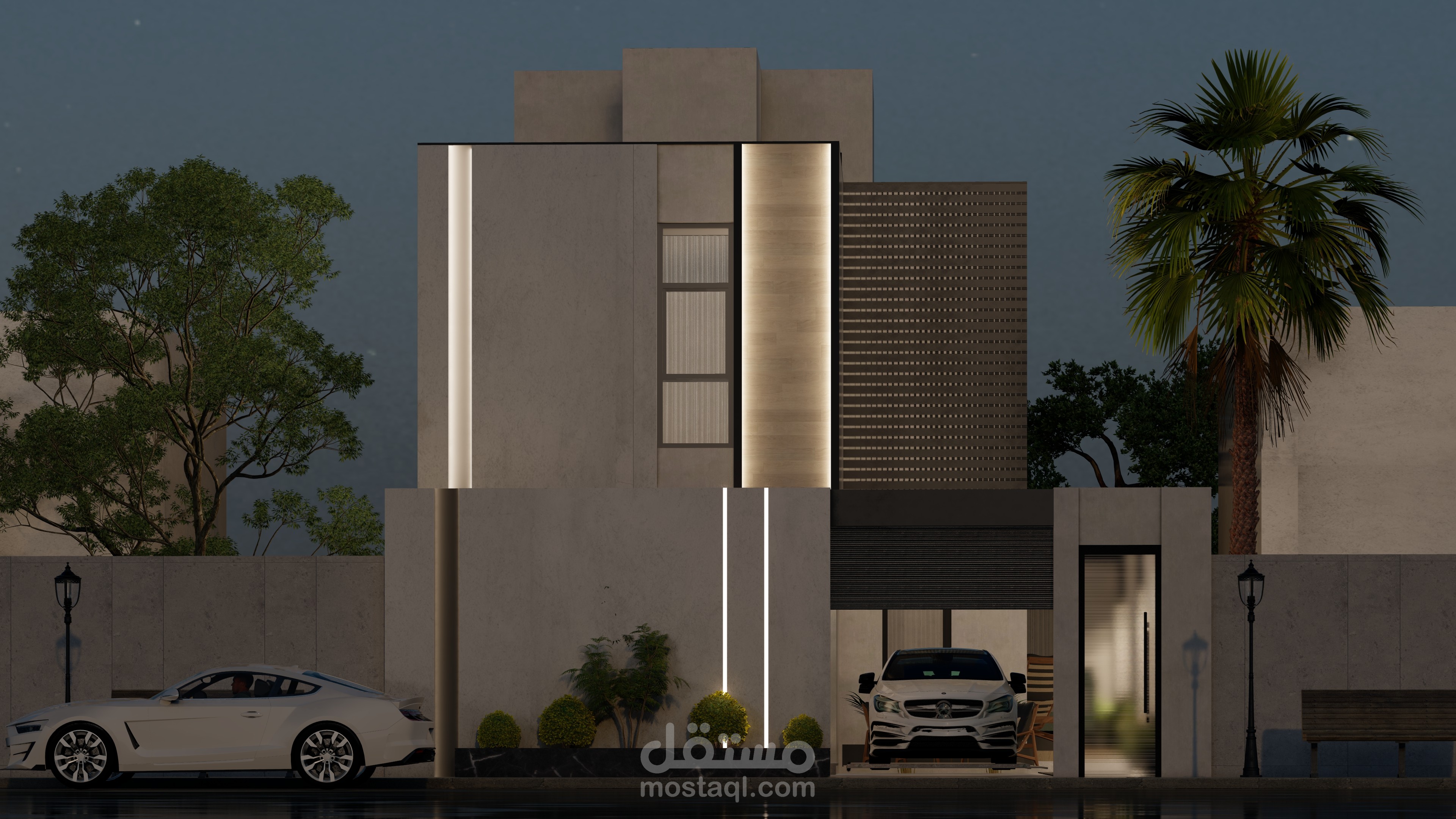 تصميم واجهة فيلا مودرن