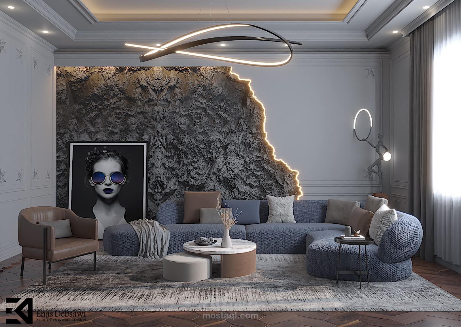 تصاميم نيو كلاسيك تعبر عن البساطة والهدوء