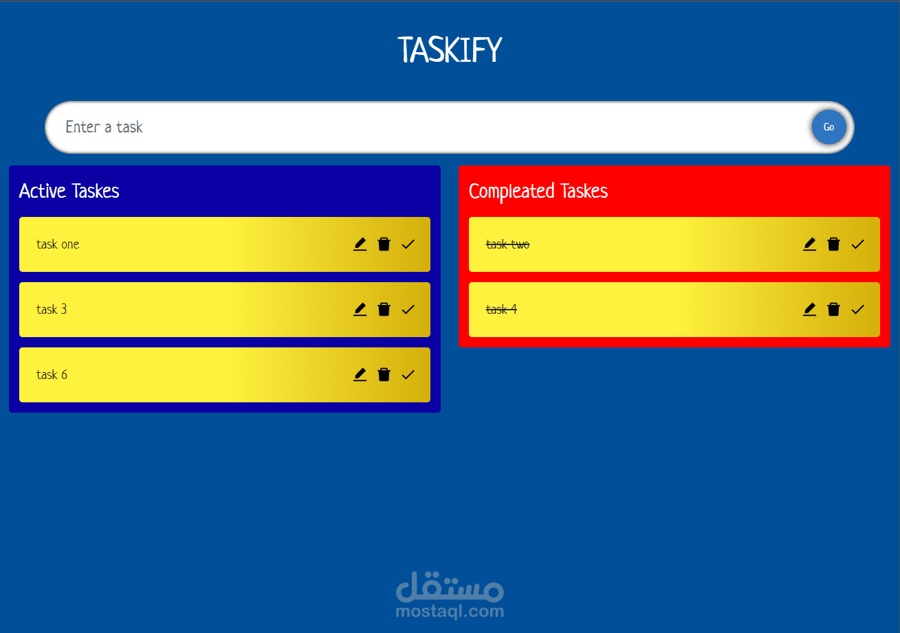 قائمة المهام بتقنيات React و TypeScript مع السحب والإسقاط
