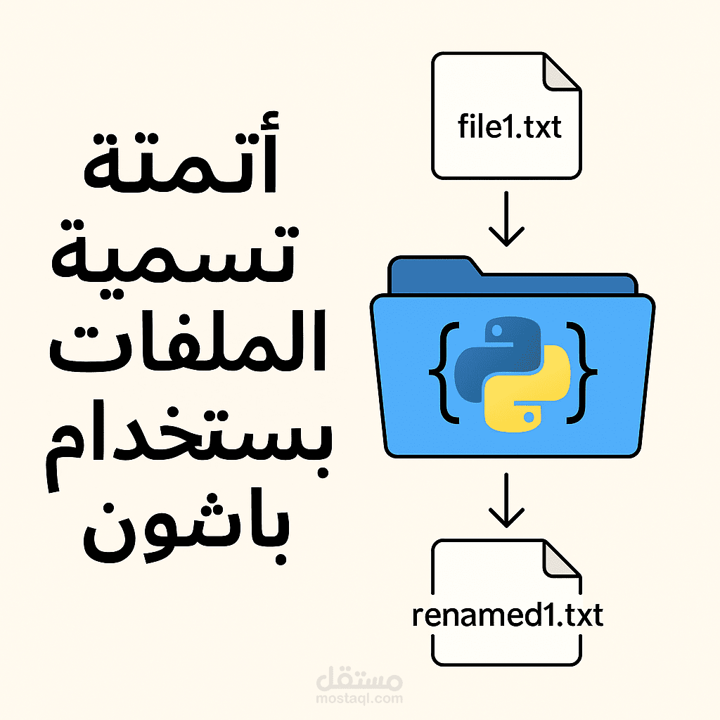 أتمتة إعادة تسمية الملفات باستخدام بايثون