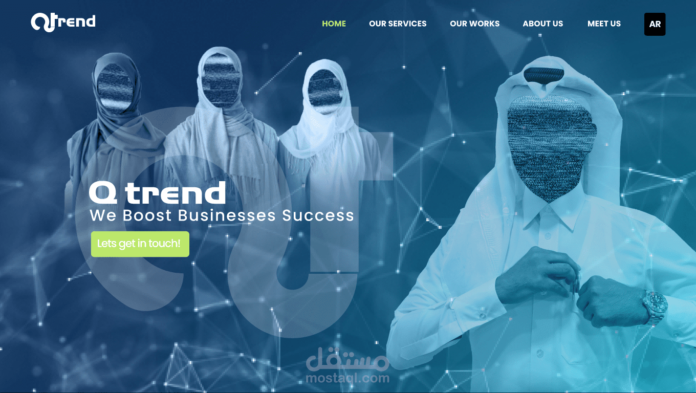 Modern Landing Page with Animation
