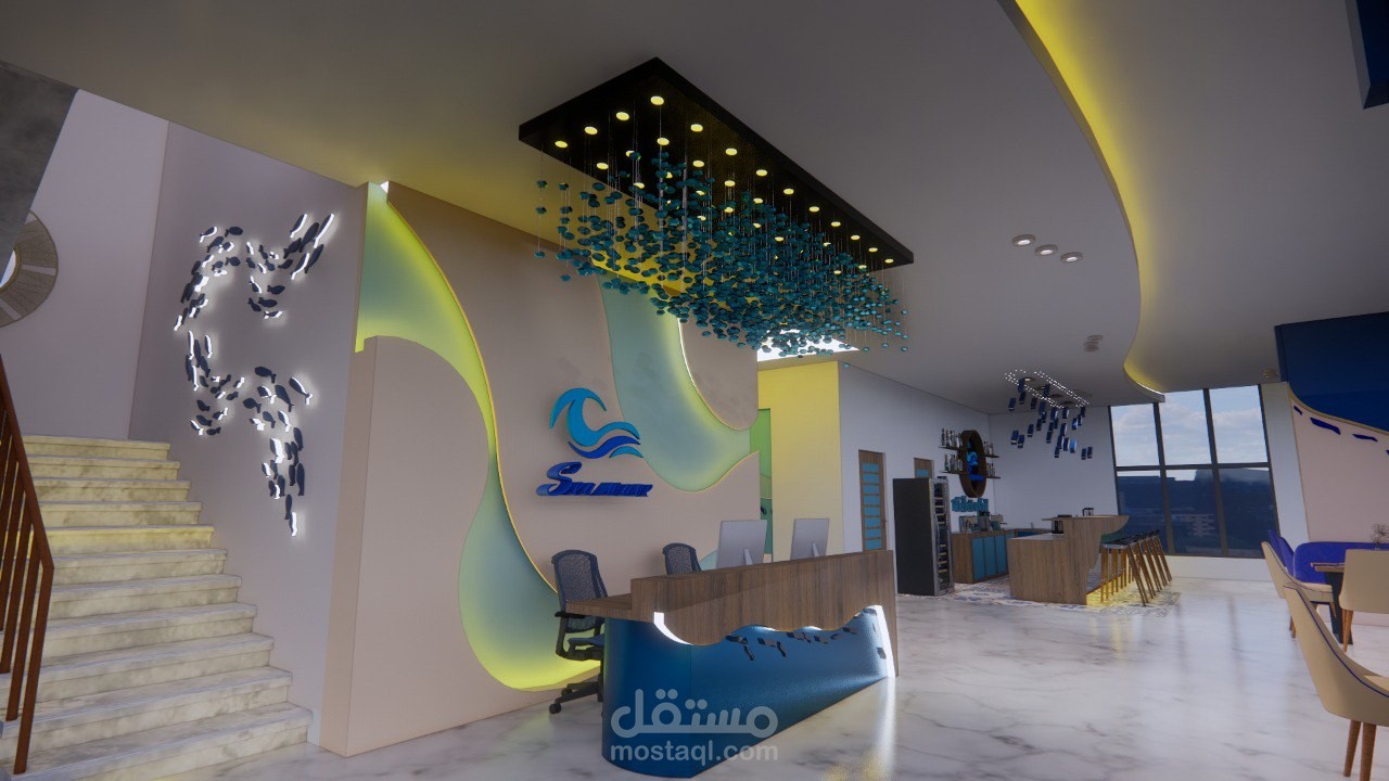 تصميم مطعم Sea wave