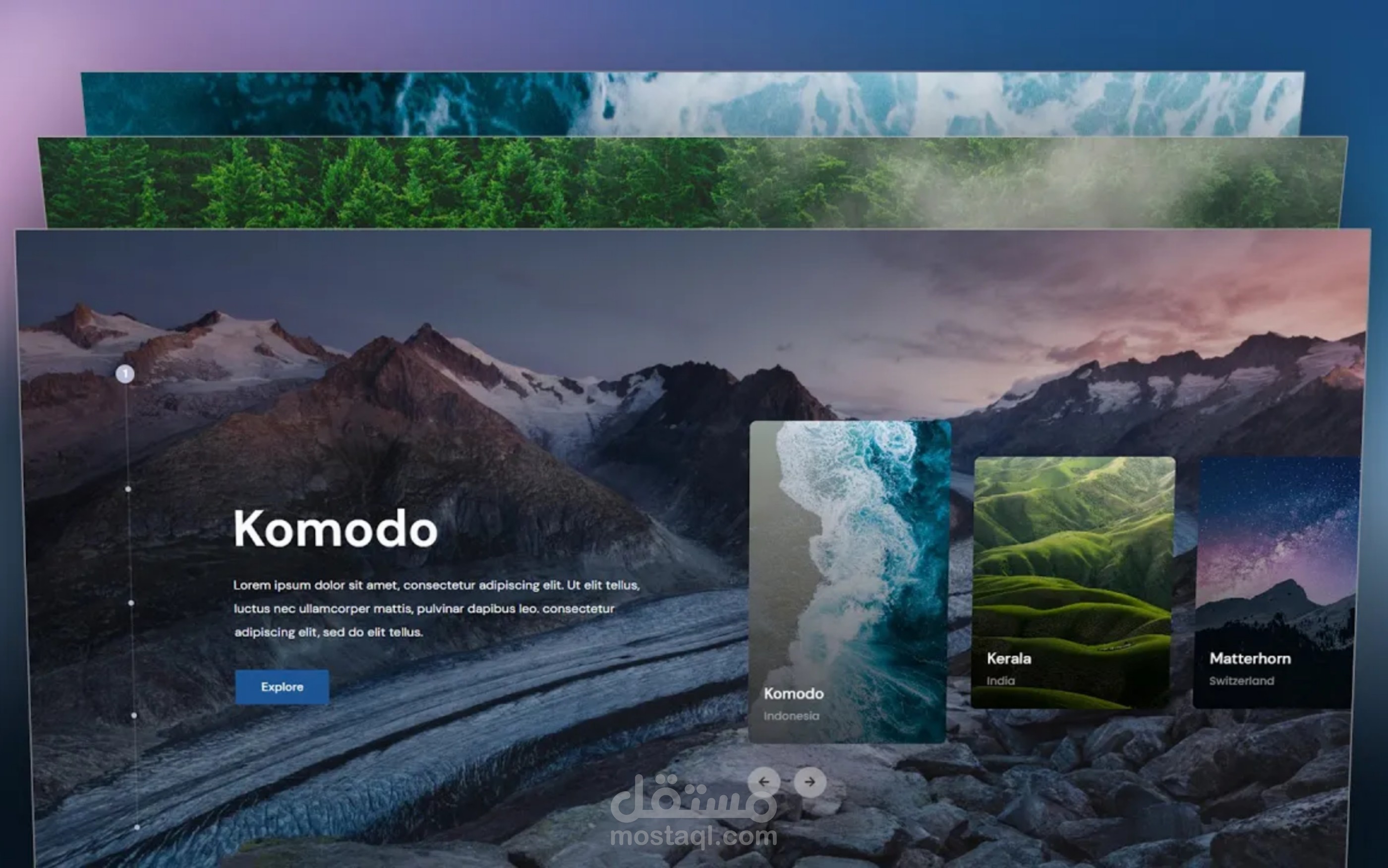 تصاميم مواقع UI & UX