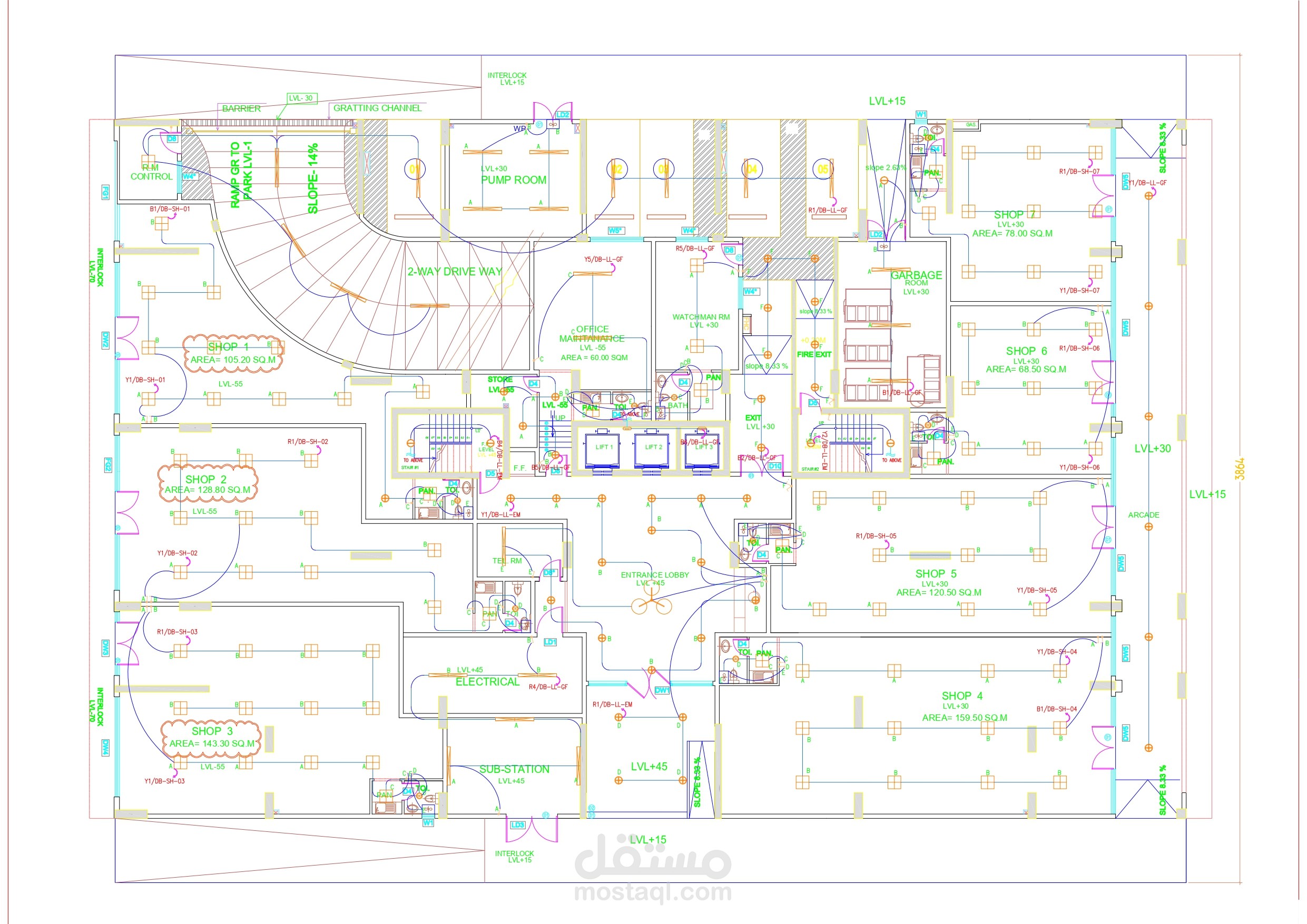 RESIDENTIAL & COMMERCIAL BUILDING (G+2P+5TYP+ROOF)