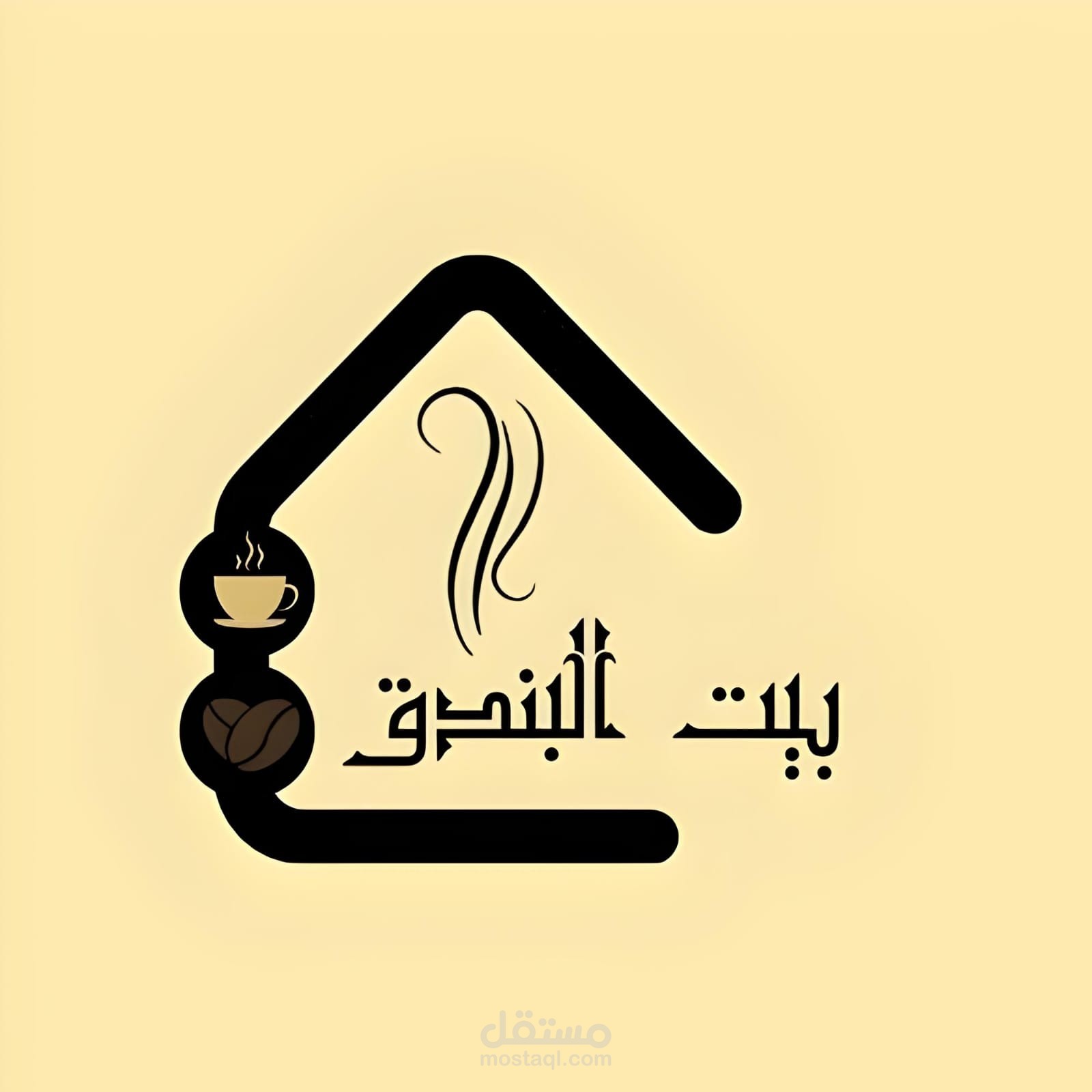 تصميم شعار كافية