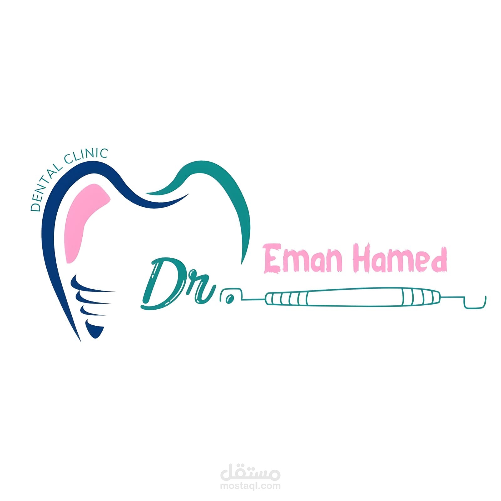 شعار طبيبة أسنان Dental clinic