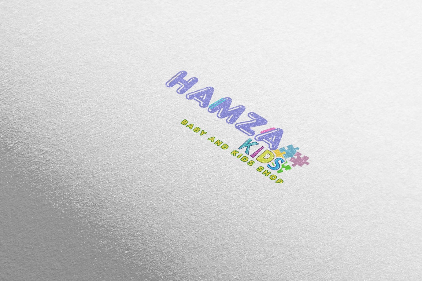 لوجو شركة حمزة كيدز لمستلزمات الأطفال وفرش الحضانات والكيدز إيريا