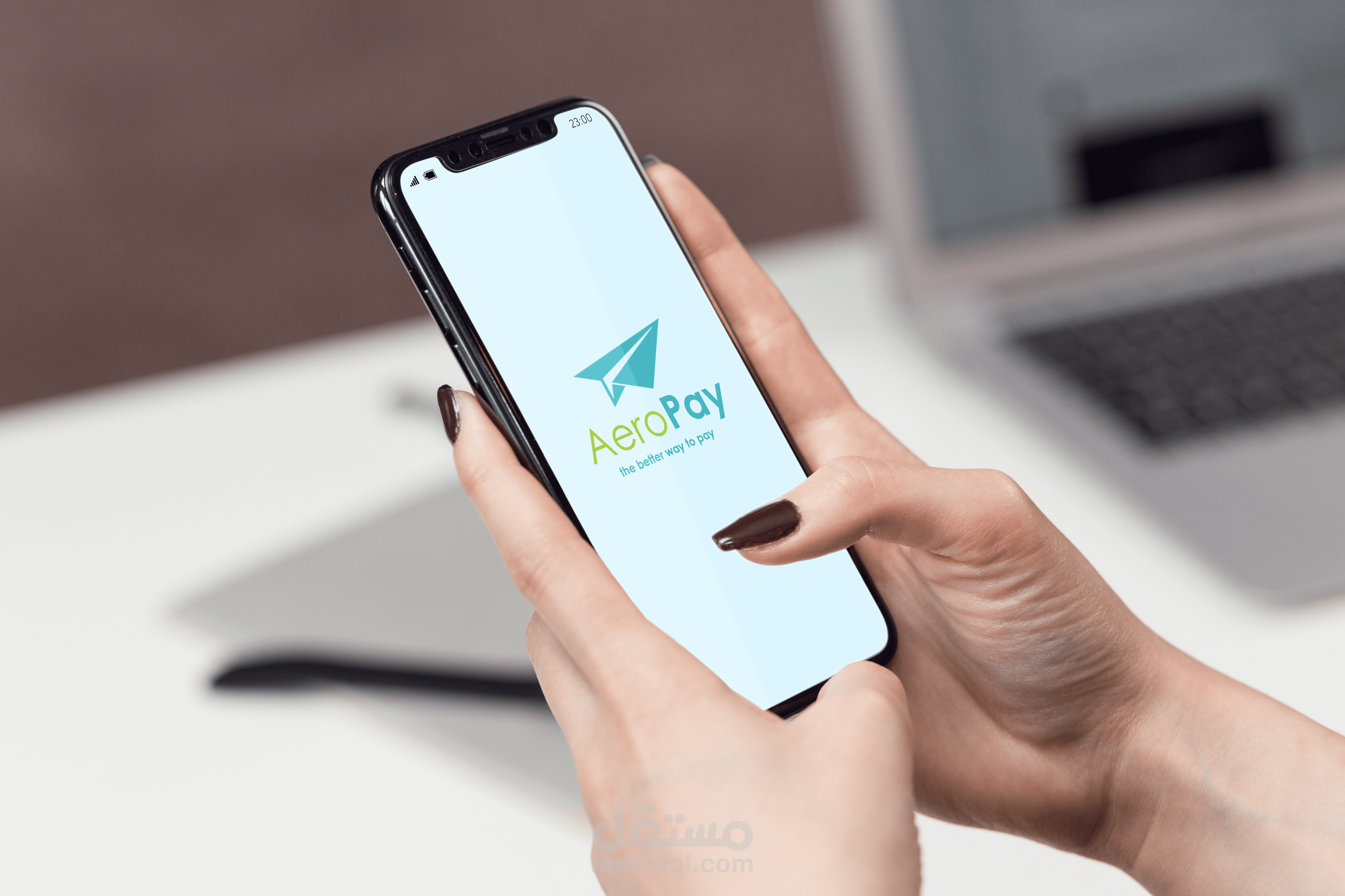 شعار تطبيق للدفع بالهاتف