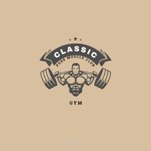 أعمال مجمعة لهوية كلاسيك جيم البصرية