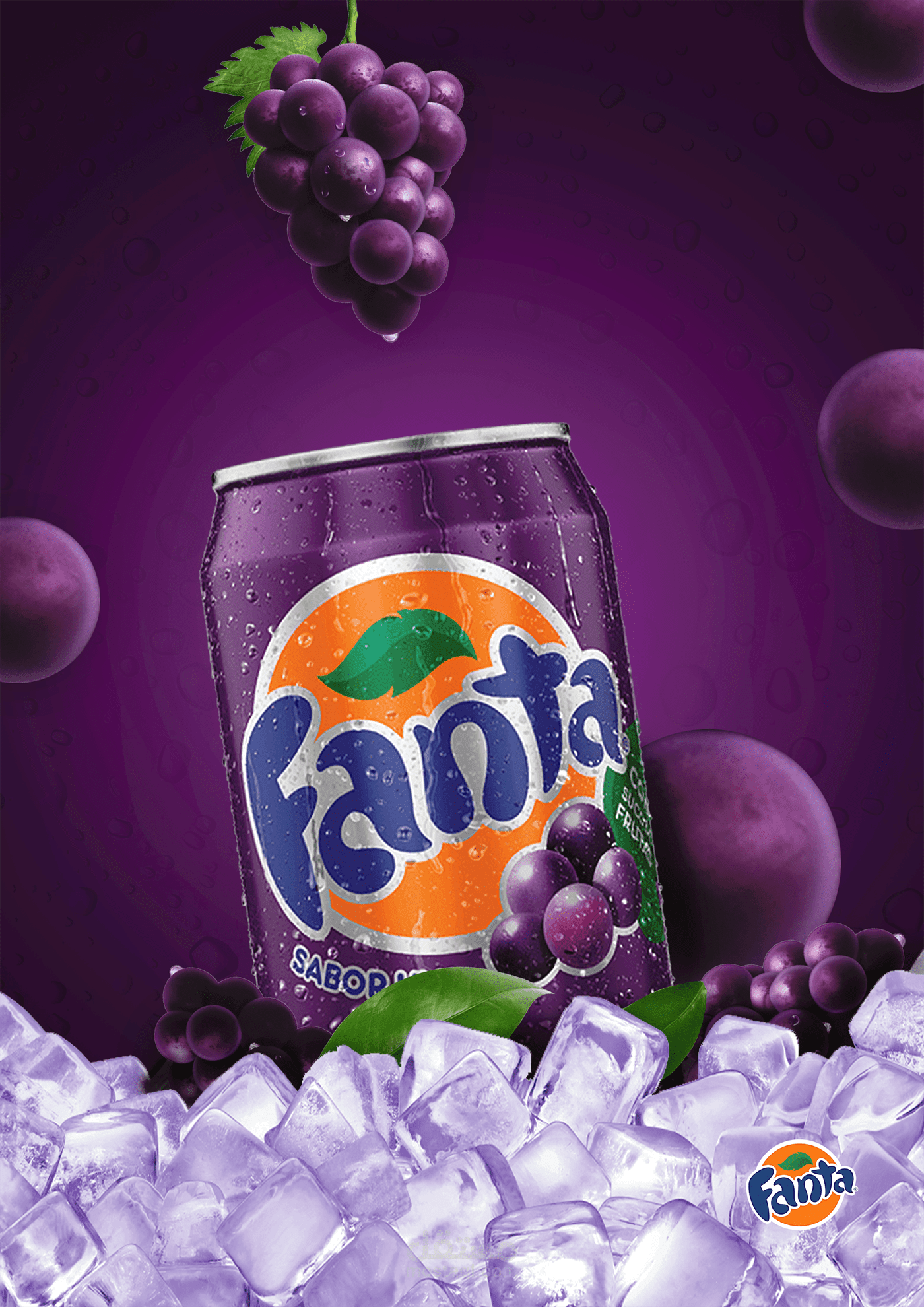 تصميم مشروب فانتا