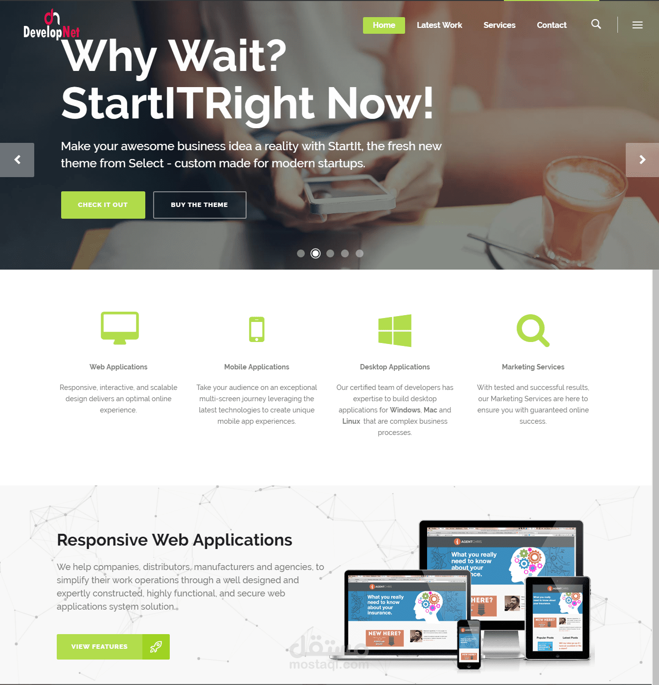 Developnet Web application " coming soon"