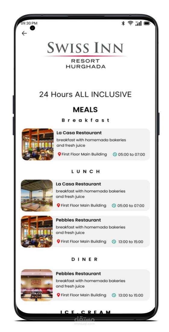 Swiss Inn guest mobile app