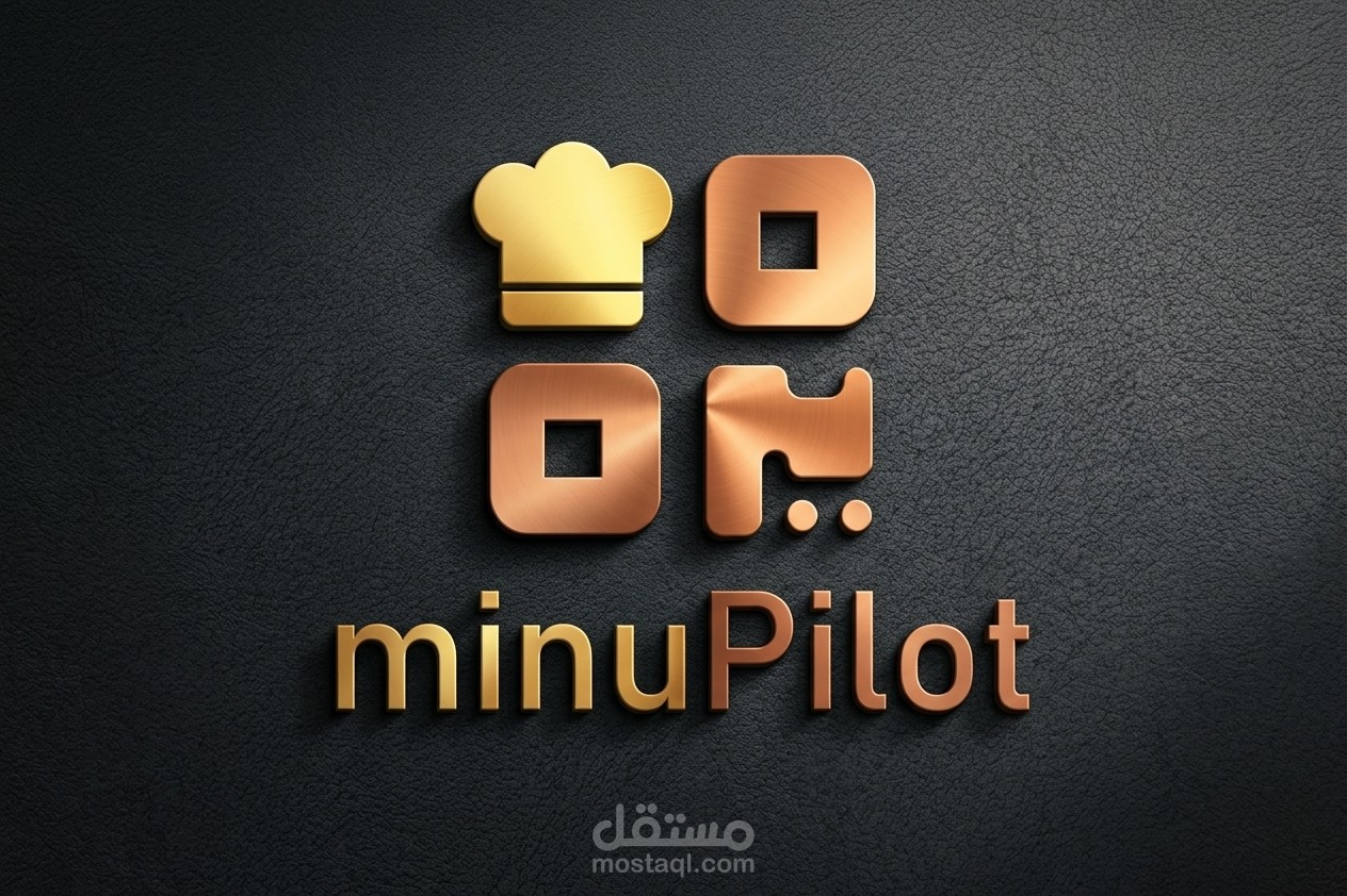 تصميم هويه بصرية ل منصه منيو بايلوت