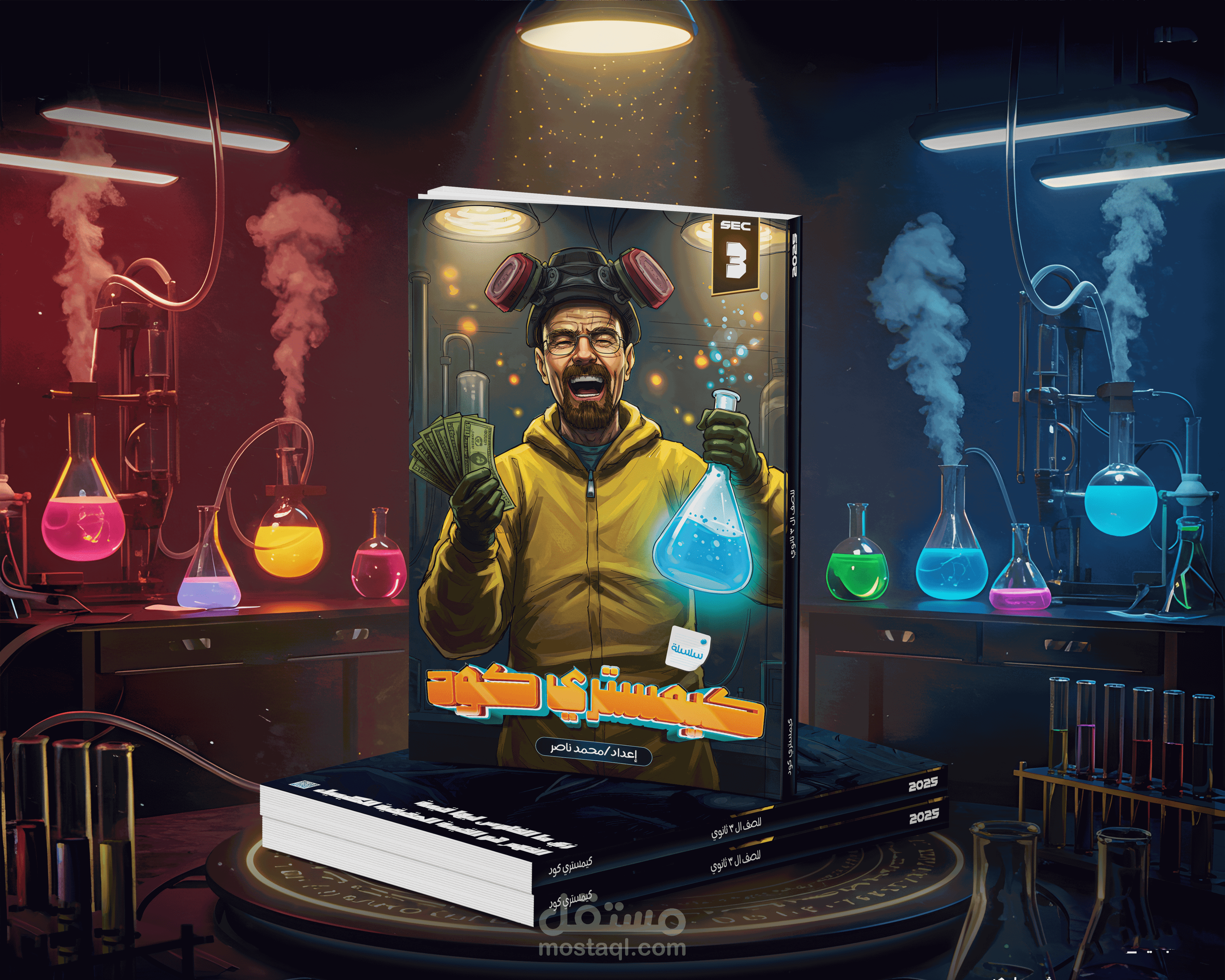 تصميم غلاف لي مادة الكيمياء (كيمستري كود)