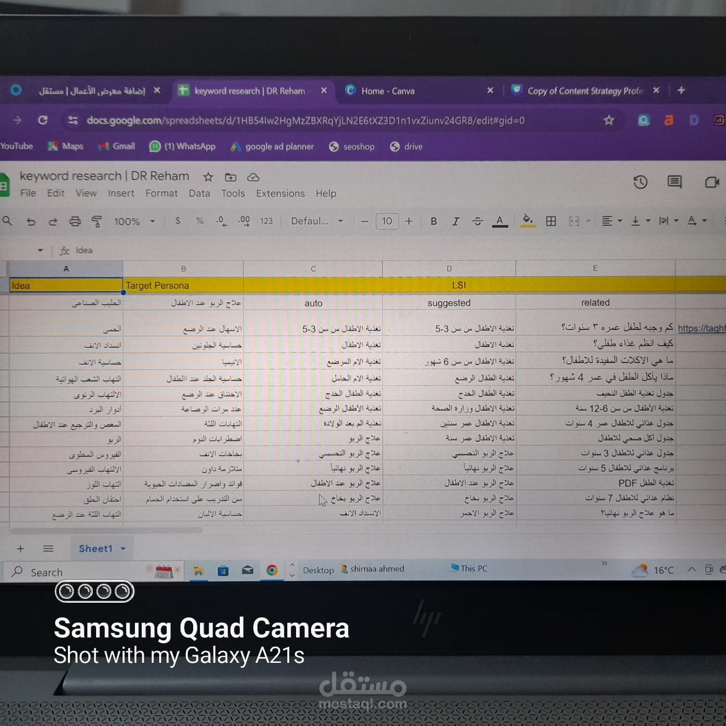 بحث عن الكلمات المفتاحية
