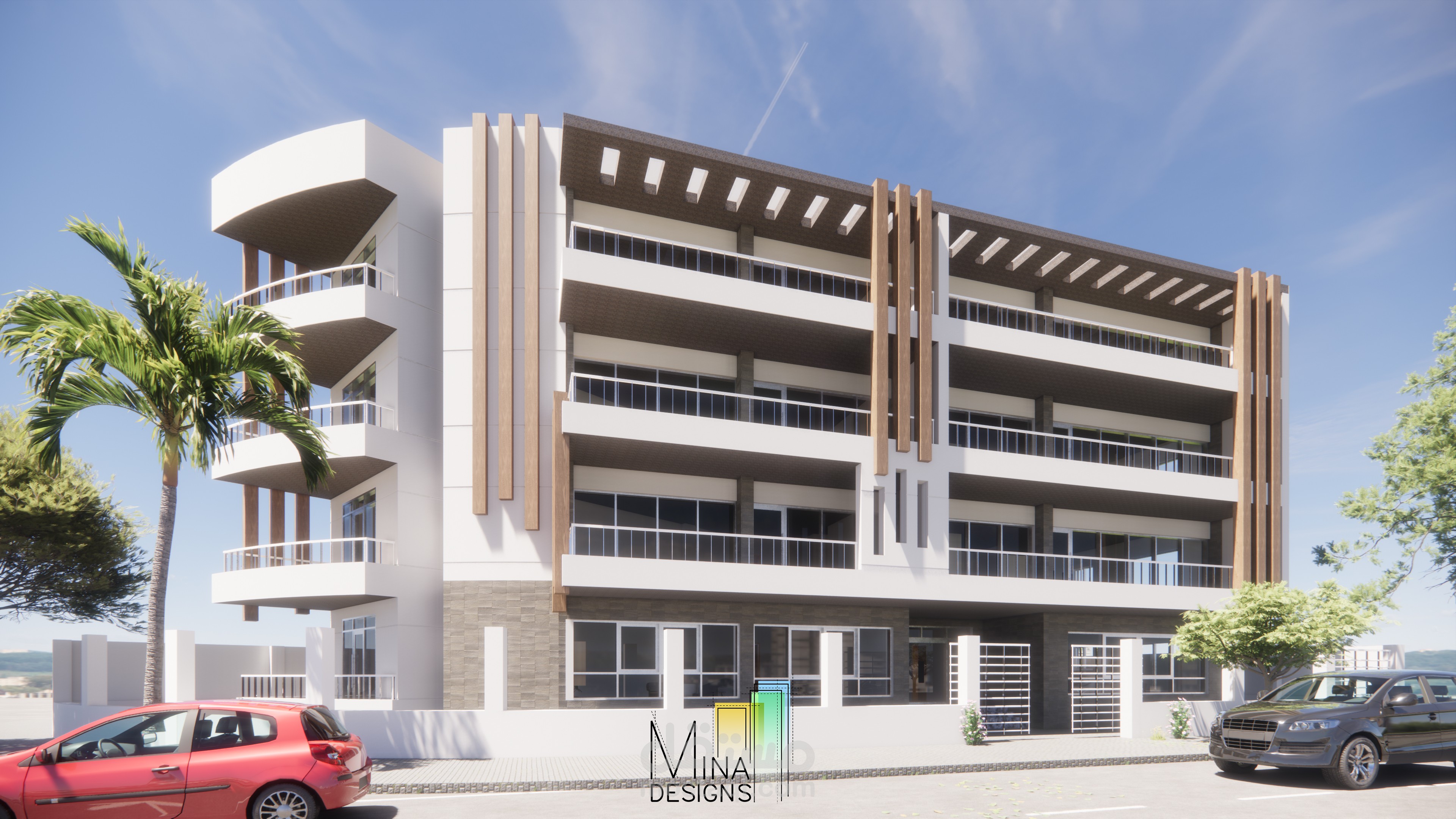 تصميم مشروع عمارة سكنية