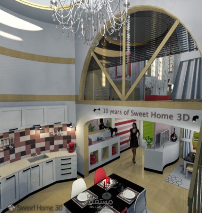 تصميم منازل وديكورات داخليه 3D و 2D