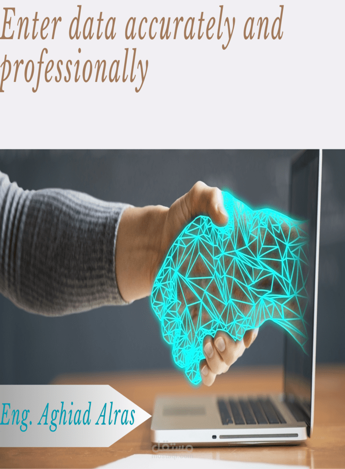 إدخال بيانات مشروع هندسي بشكل منظم واحترافي