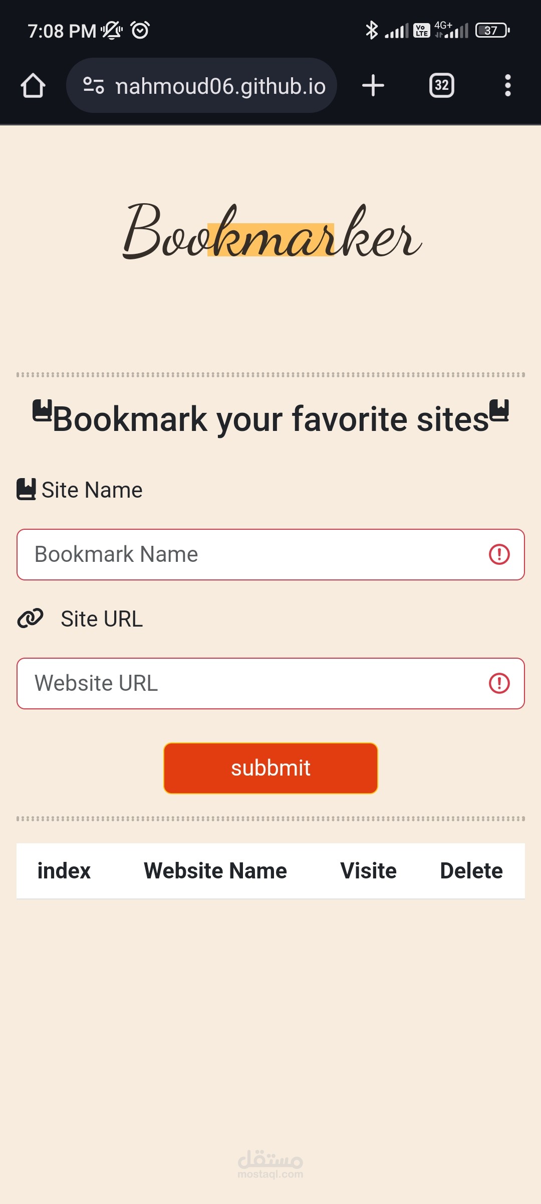 Book mark