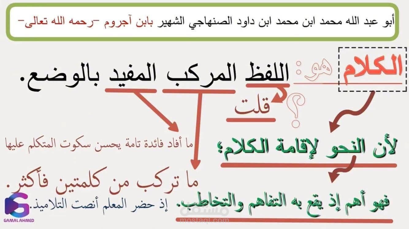 شرح متن الآحرومية (شرح بالعربي) بالوايت بورد أنيميشن Whiteboard animation
