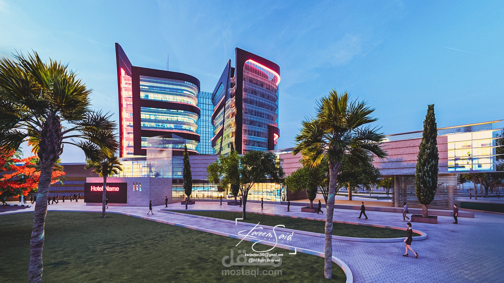تصميم فندق سياحي
