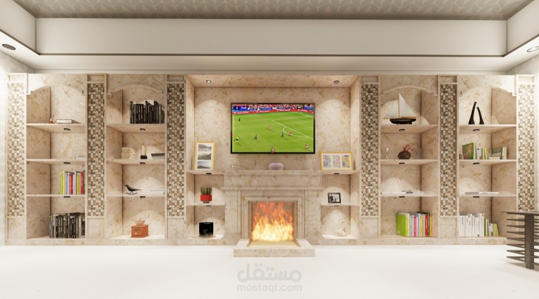 تصميم داخلية لمجلس رجال ديوانية