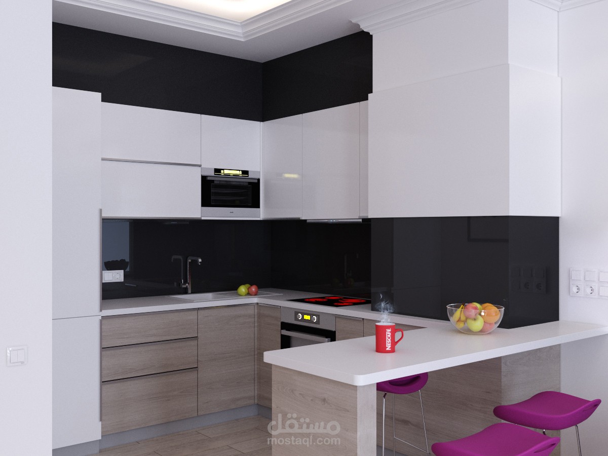 تصميم مطبخ على الطراز الحديث