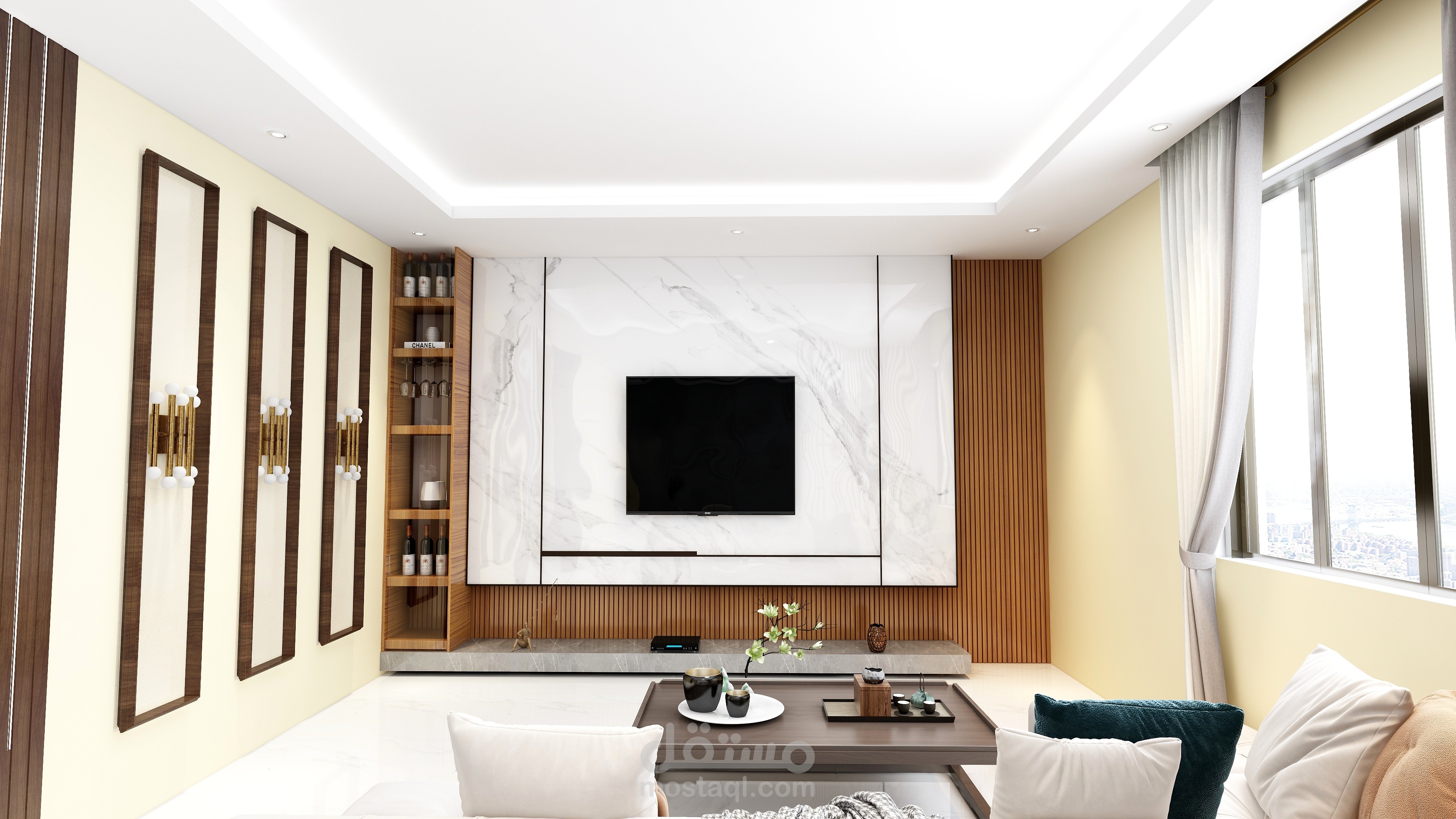 عمل فيديو لاضهار التصميم الداخلى