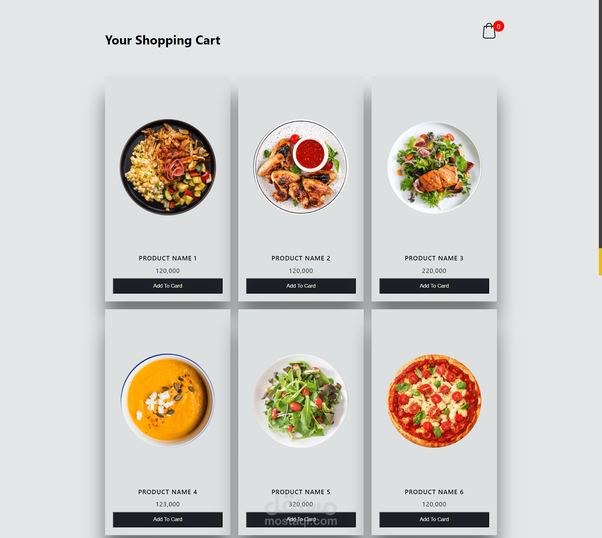 Ecommerce Website ( Add To Cart)