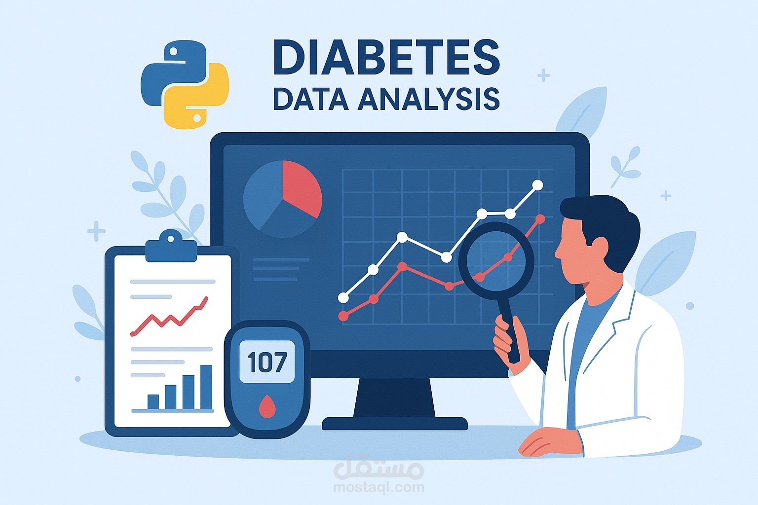 تحليل مجموعة بيانات لمرض السكري باستخدام python