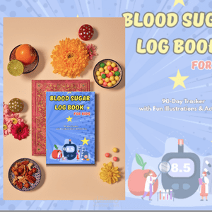 تصميم محتوى داخلي (Interior) لسجلات السكري وضغط الدم للأطفال والكبار ل kdp