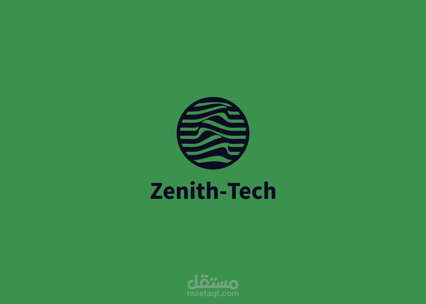 تصميم شعار و هوية بصرية ZenithTech متخصصة في مجال تكنولوجيا المعلومات