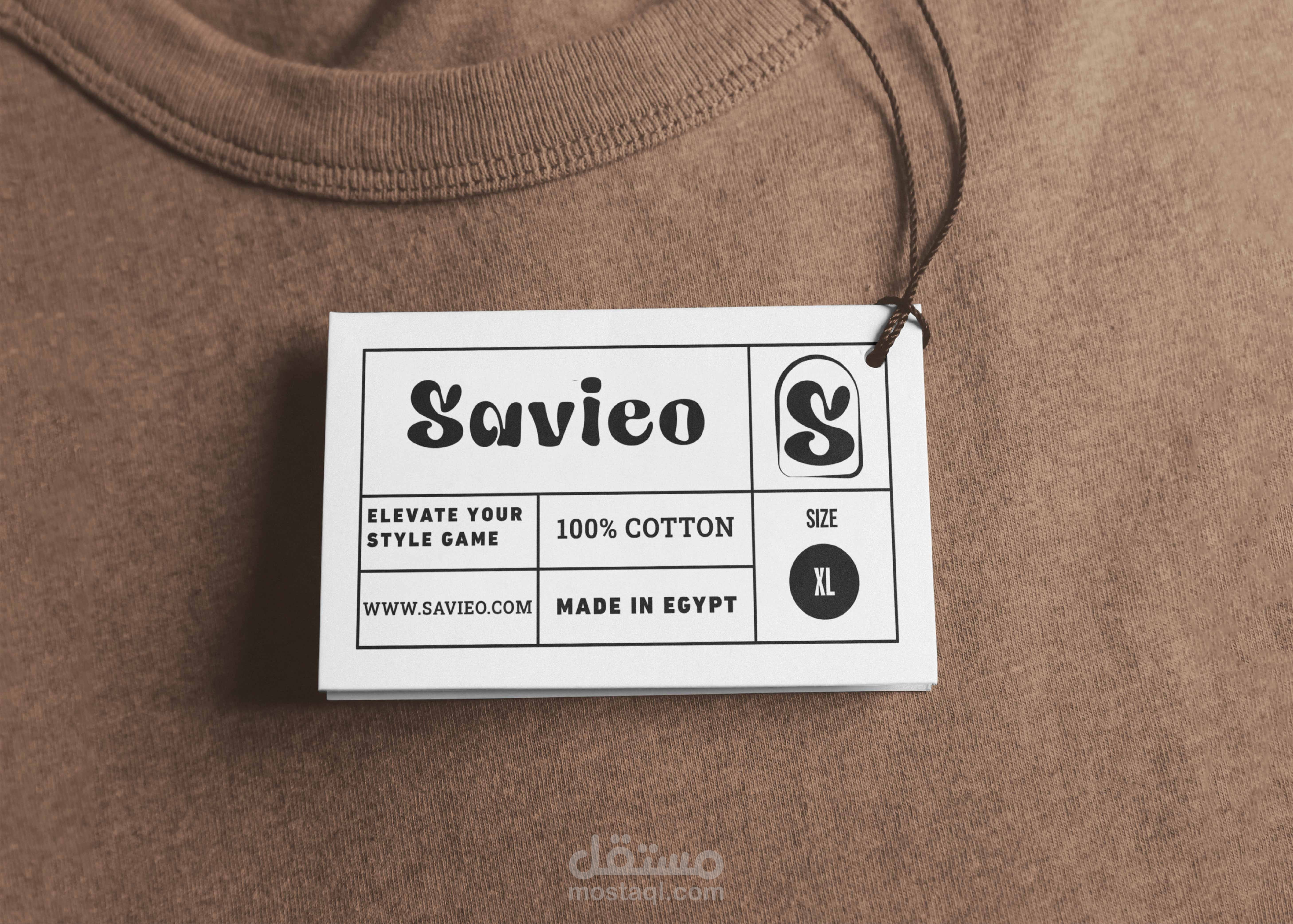 تصميم شعار و هوية بصرية Savieo - للملابس الرجالي