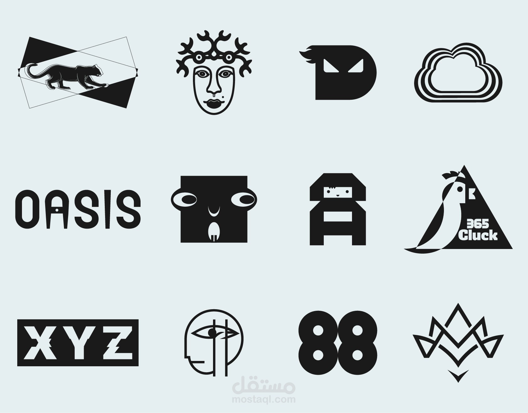 مجموعة من الشعارات المصممة | LOGOFOLIO