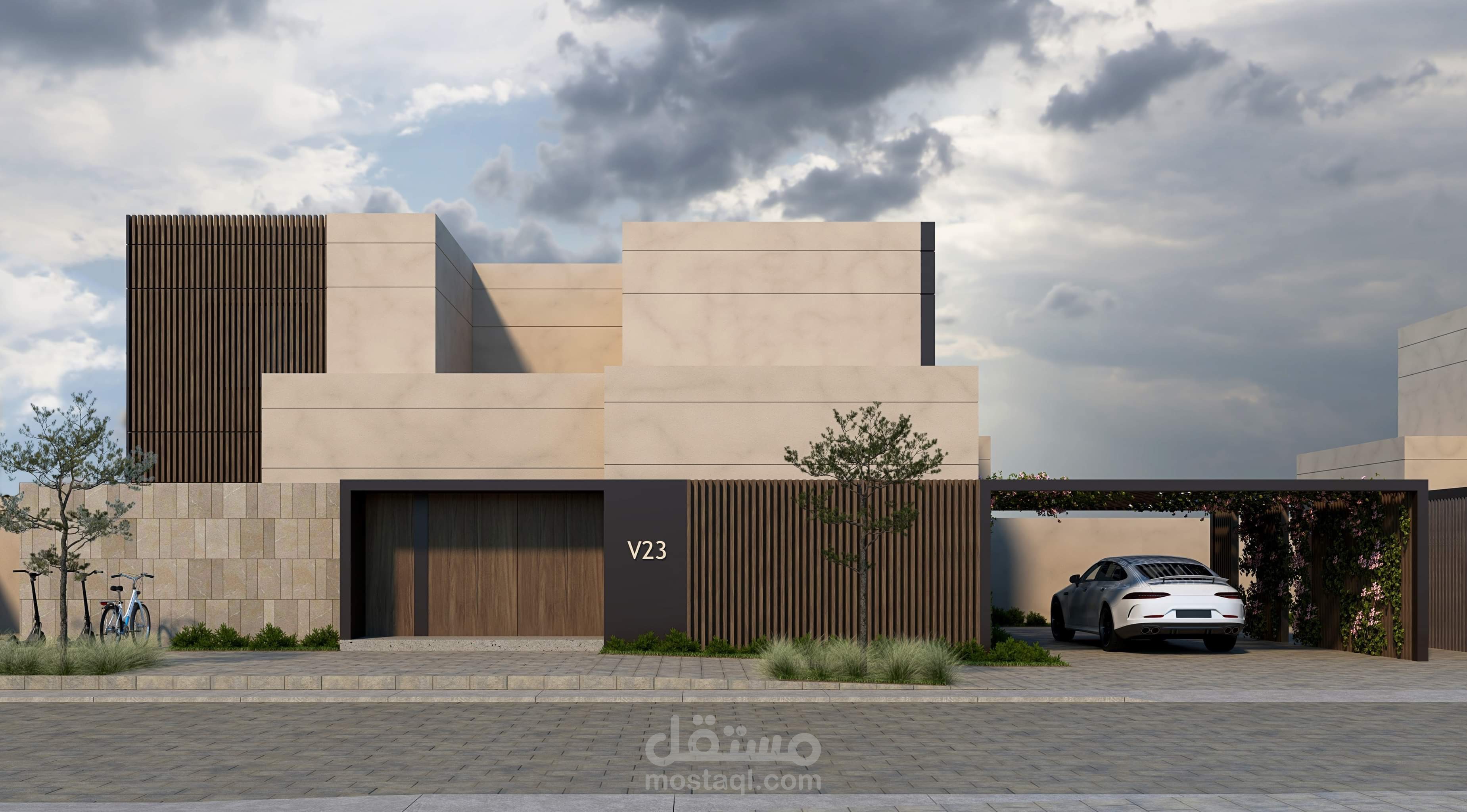 Exterior villa design