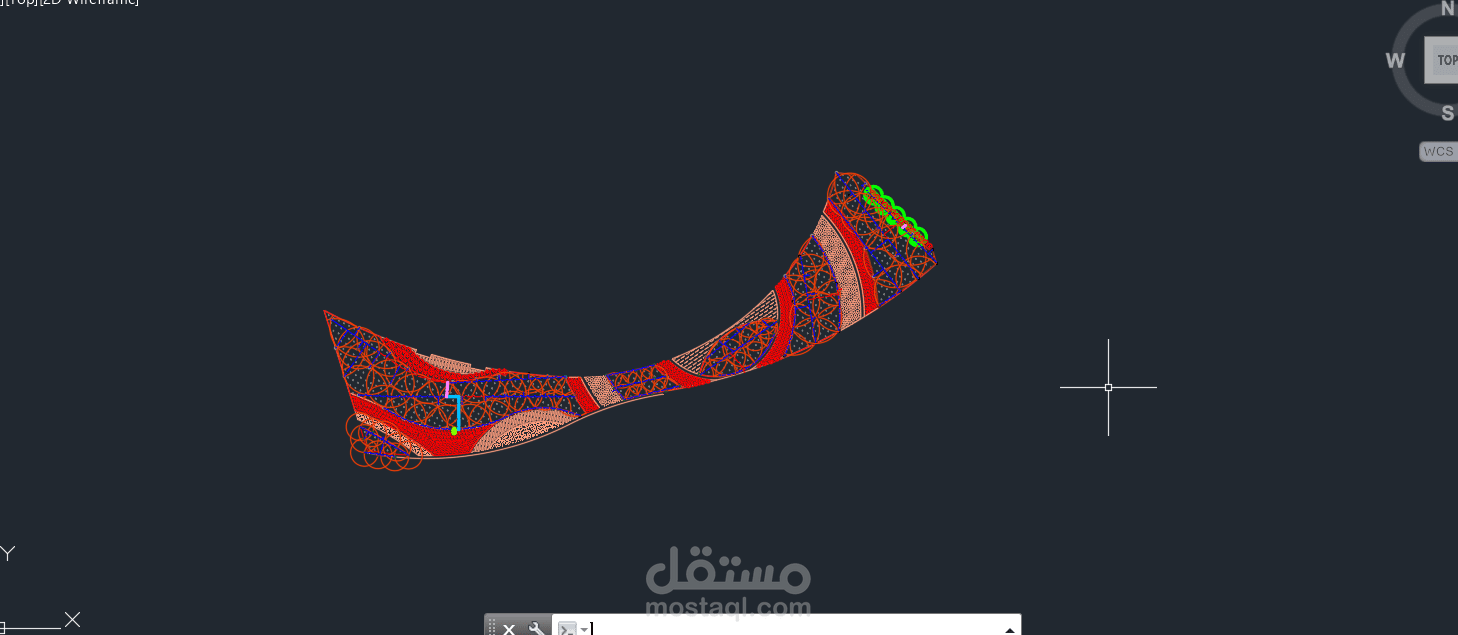 تصميم وتوزيع رشاشات لبعض الماشريع بأستخادم الاتوكاد