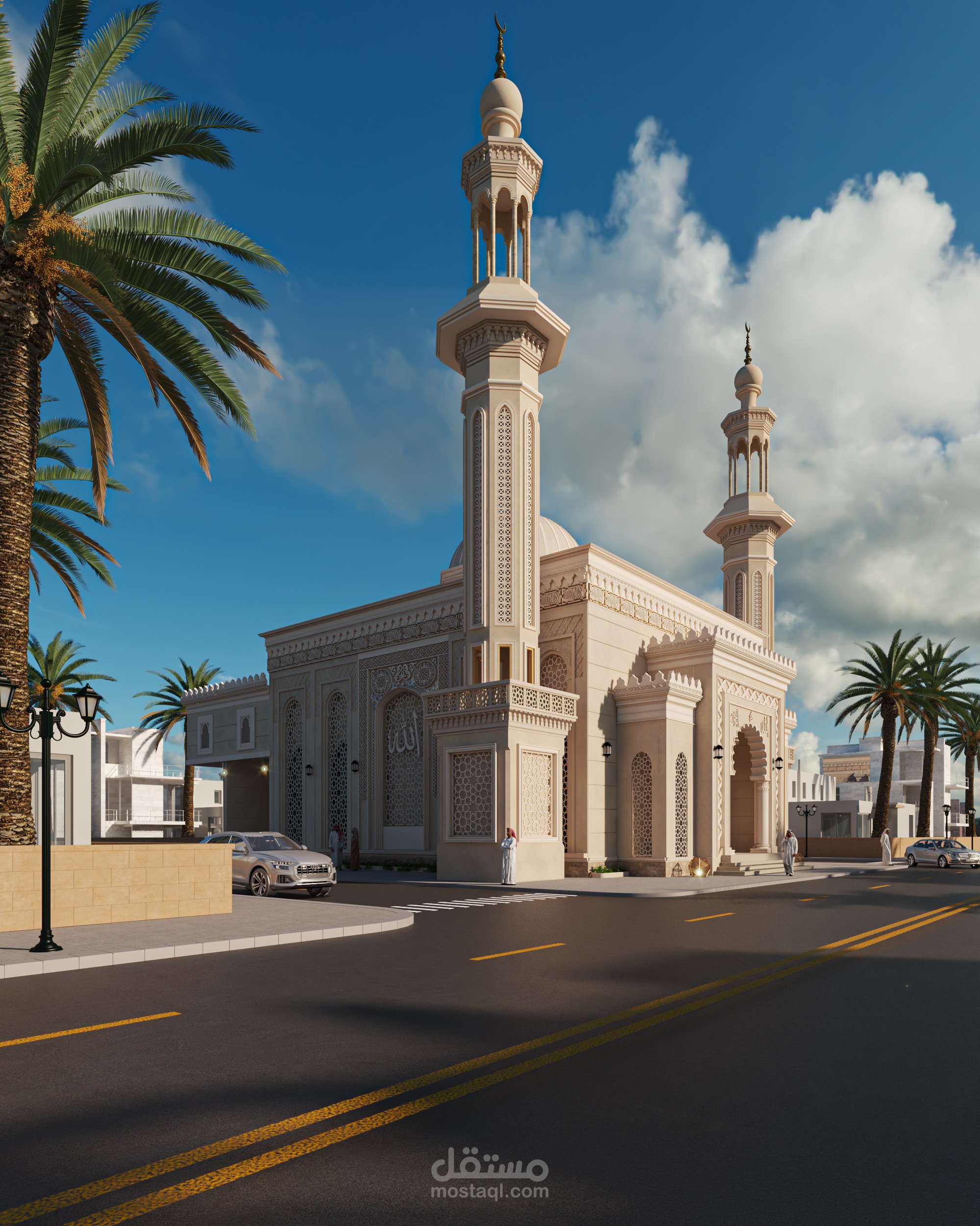Al-Rahman Mosque in the city of Zarqa