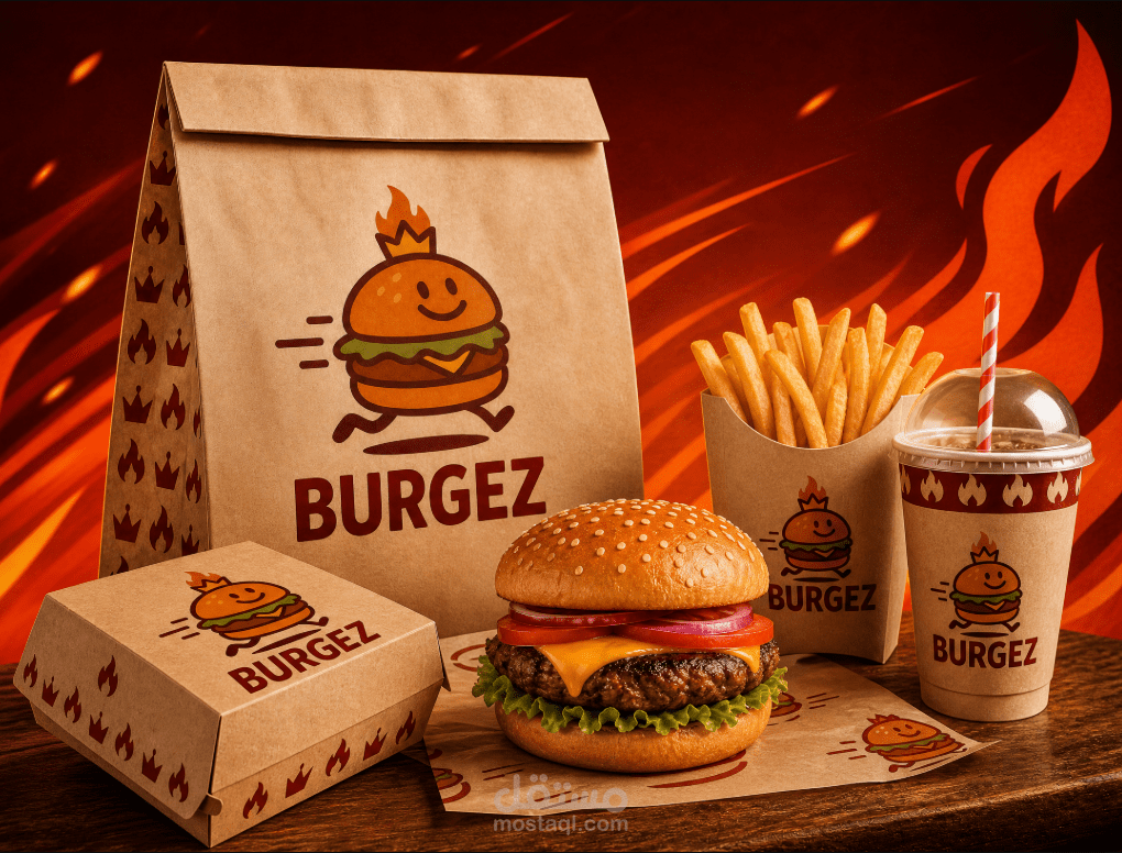 BURGEZ | هوية بصرية وإعلان لمطعم برجر سريع