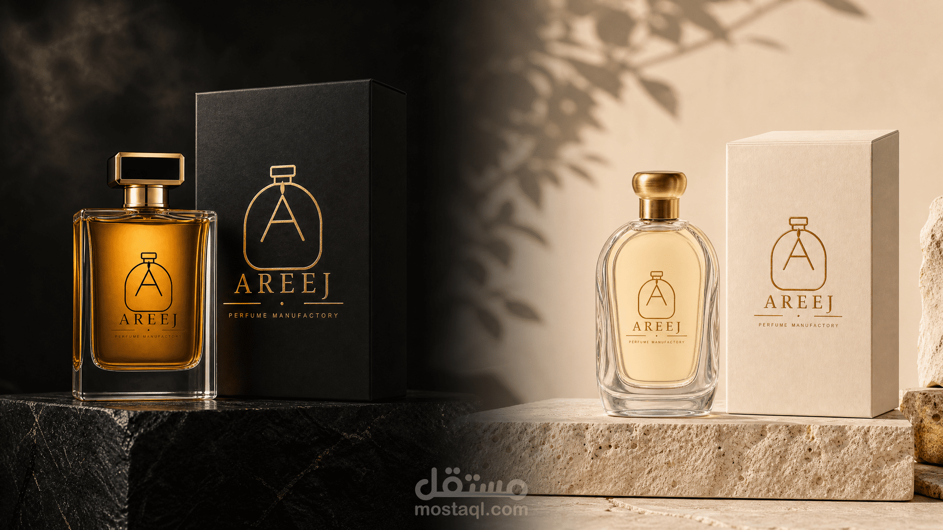 AREEJ | هوية بصرية وتغليف فاخر لعلامة عطور