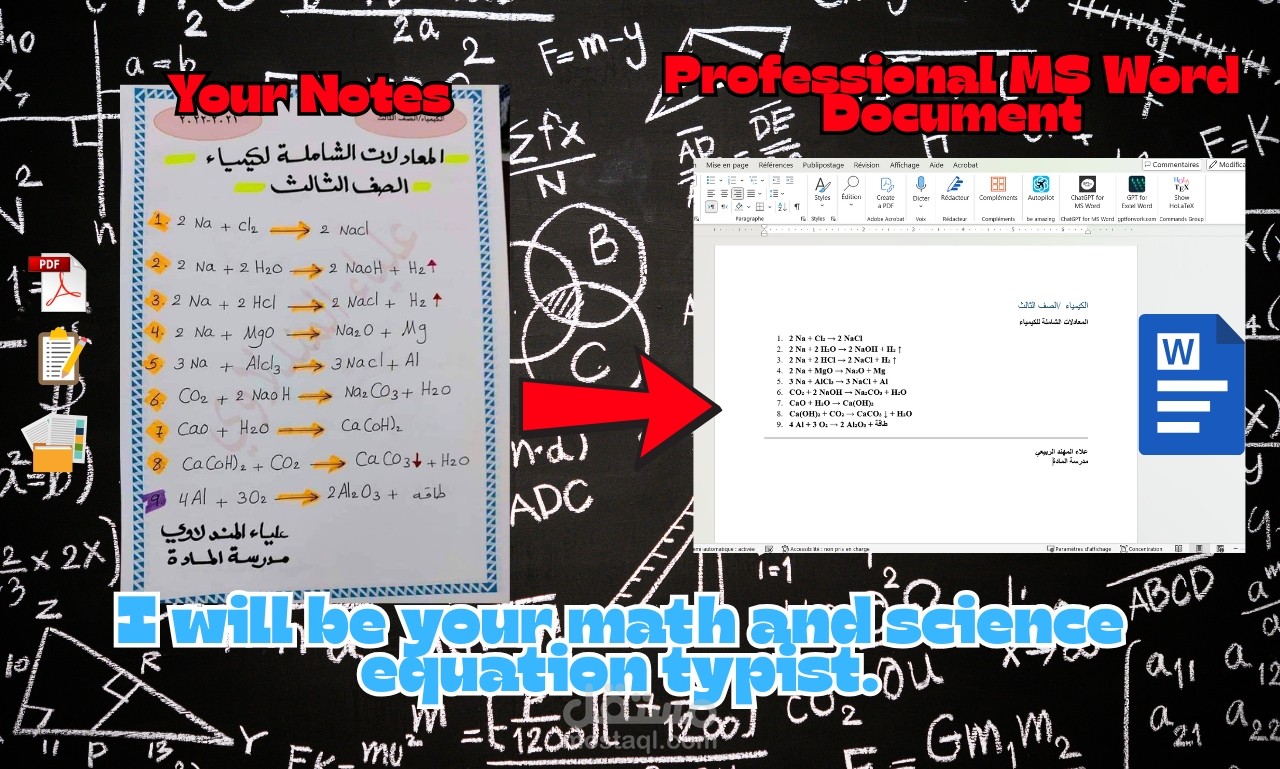 صيغ ومعادلات كيميائية