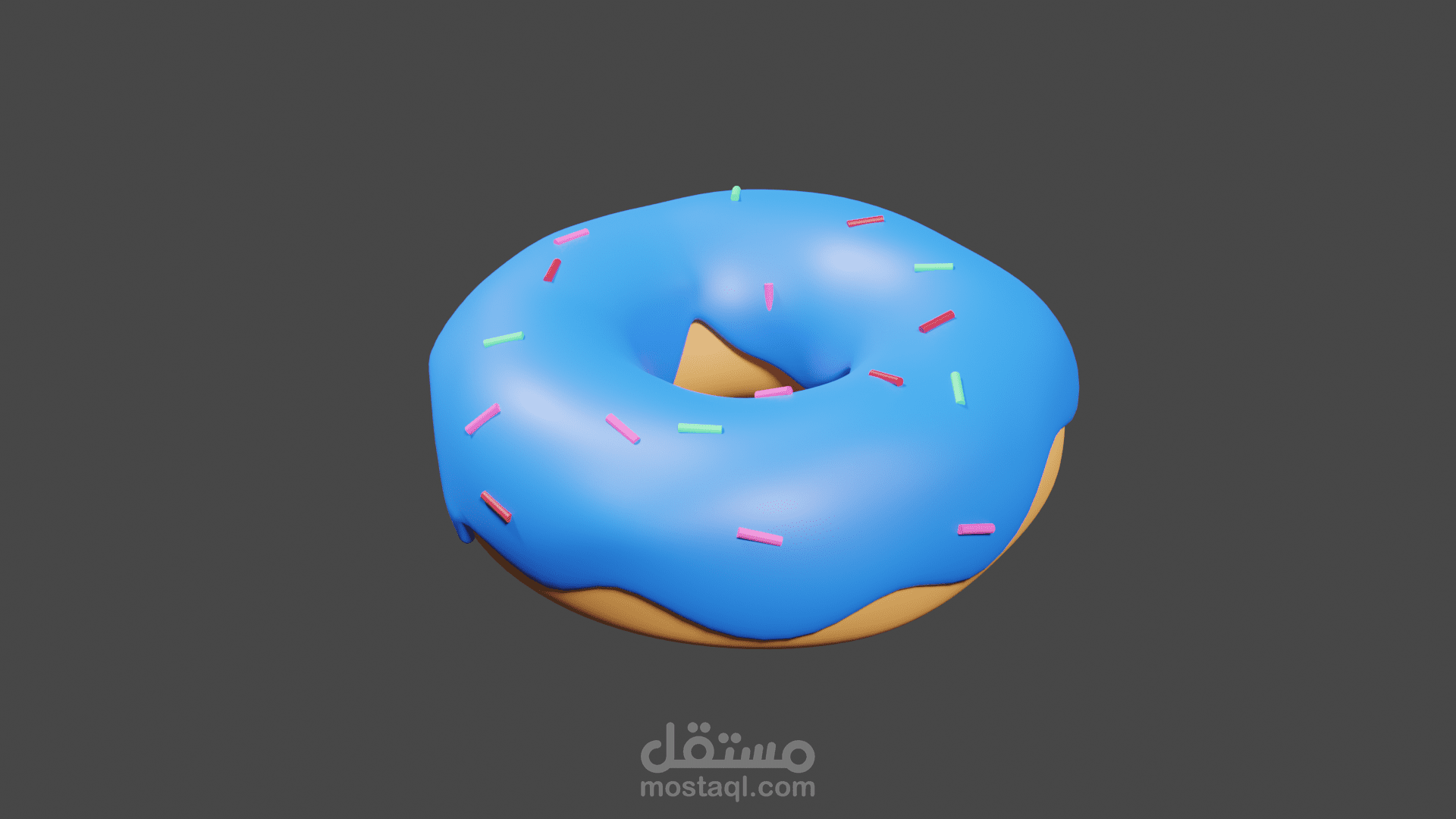 تصميم دونات 3D