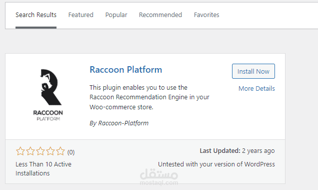Racoon Platform ( Wordpress plugin )
