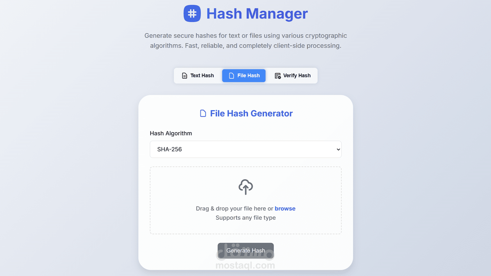 Hash Manager