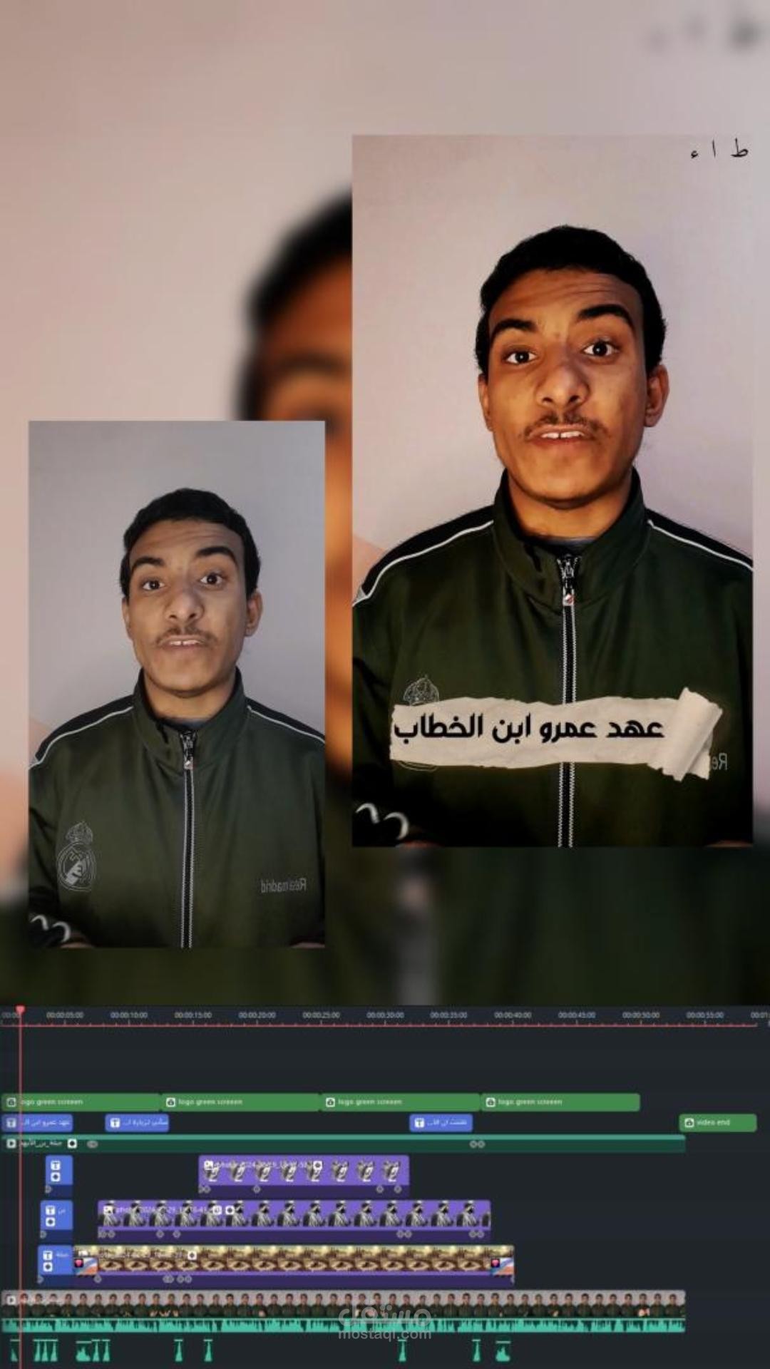 (صناعة محتوي)فديو يوتيوب--فديو شورت لقناة يوتيوب عن جبلة بن الايهم