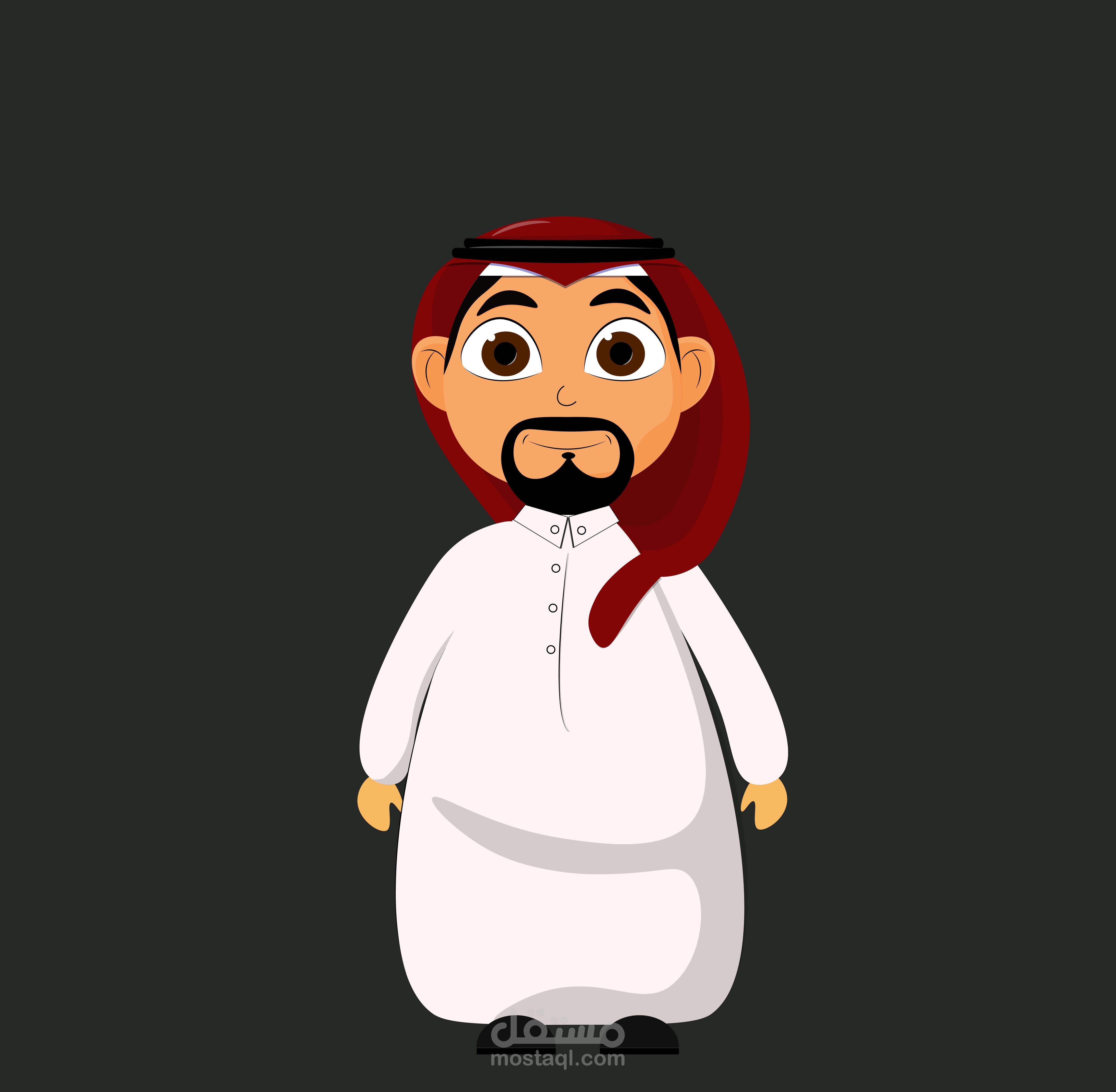 رسم شخصية سعودية بستايل CHIBI